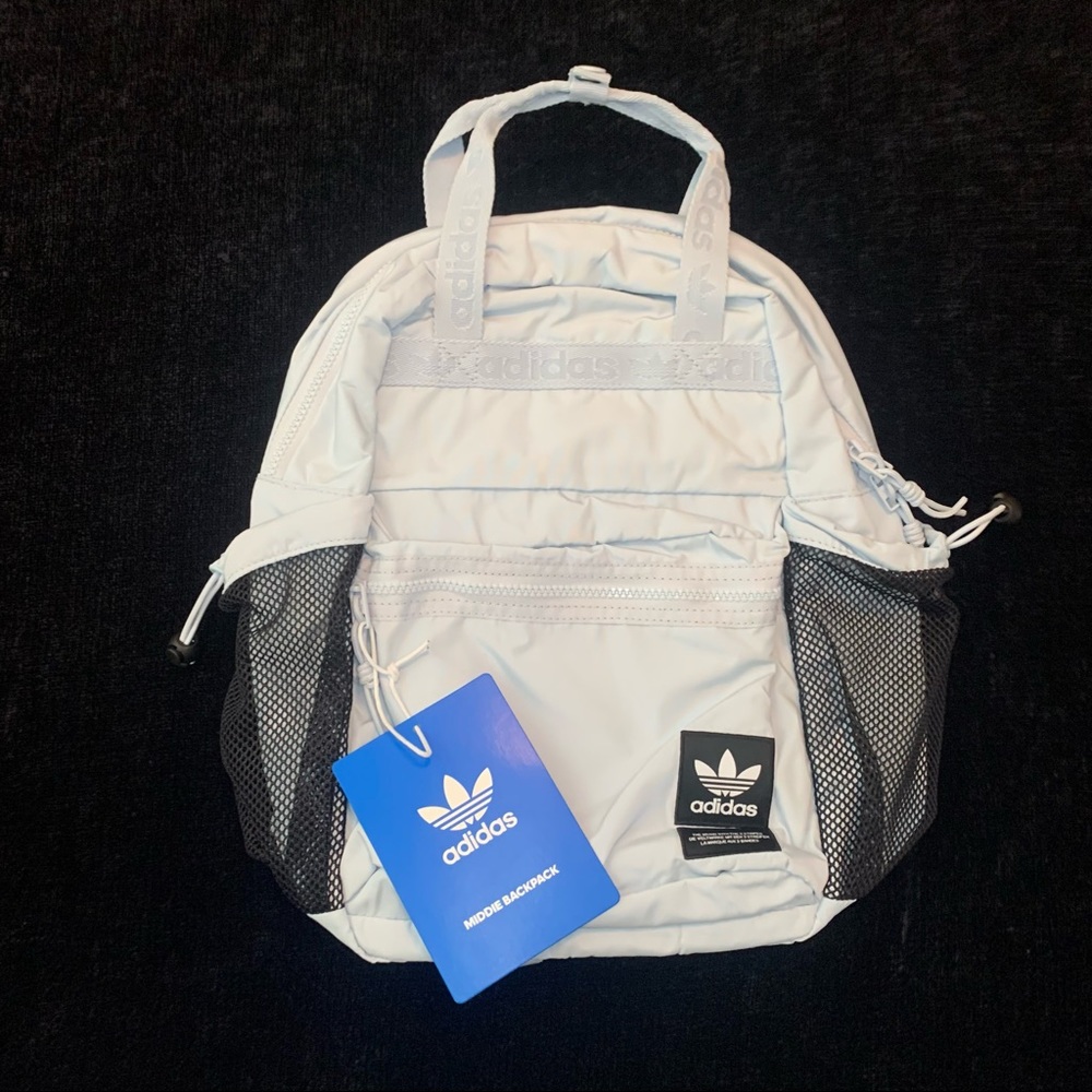 NWT adidas Middie backpack light blue halo
